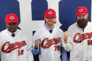 カープ新外国人3選手が来日！背番号はピレラ10番、DJジョンソン58番、スコット70番