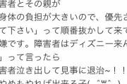 【悲報】陽キャのカップル、割り込みした障害者に「障害者はディズニー来んな」で炎上