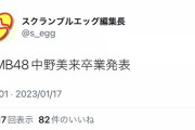 NMB48中野美来卒業発表