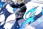 【FGO】剣をふるうセイバーさんイラスト！！　戦うセイバーも美しい！！