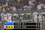 ベイスターズ ２－３ タイガース　５回雨天コールド負け...
