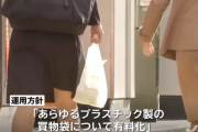【悲報】 レジ袋、全小売店に有料義務付け