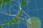 【緊急速報】地震に続きさらに災害級の台風が日本直撃…