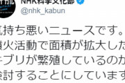 【炎上】NHK科学文化部、西之島のゴキブリ繁殖を「気持ち悪いニュース」と報道 → 「報道機関なら主観的な意見を入れるな」と非難殺到