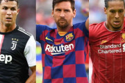 【海外サッカー】UEFA年間MVP最終候補の3人が発表！　C・ロナウド、メッシに並びファン・ダイクが選出