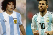 ３大アルゼンチンのサッカー選手「マラド－ナ」「メッシ」