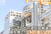 【悲報】 フジテレビに一部企業がCM料金の返還を要求ｗｗｗｗｗ