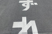 【道路標示画像】なんだこれ(どよれ・飛び出し汁)
