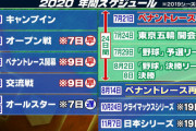 【プロ野球】2020年のスケジュール
