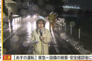【画像】台風のレポートやらされる女子アナ