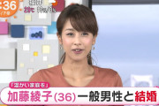 【芸能】加藤綾子、一般男性との結婚を発表！古巣フジ『めざましテレビ』に直筆メッセージ寄せる