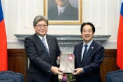 台湾総統と自民・萩生田氏が会談　協力強化一致、中国は訪問に抗議