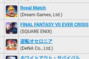 【FF7EC】リバースコラボでセルラン17位に浮上