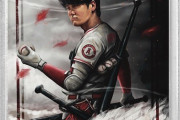 大谷翔平の『ゴーストオブツシマ』風イラストの野球カードが海外サイトで発売。大谷が二刀流の冥人に