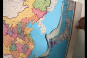 【動画あり】中国人が地図から日本列島を切り取る