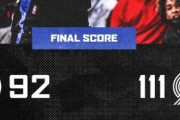 ポール・ジョージが42得点、他の選手が計50得点と孤軍奮闘もチームは完敗
