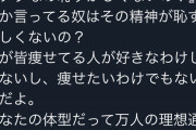twitter民「デブを叩く奴は自分が太れないから嫉妬してるんだろｗ」←1万いいね