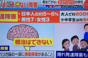 【超悲報】発達障害さん、先天的な脳の異常であり治療することは不可能