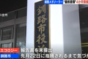 【釧路】北海道のメガソーラー建設　事業者が必要書類を4か月間提出せず　釧路市も8月まで気づかず