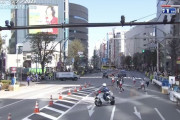 【画像】東京マラソンで白バイがとんでもない誘導ミス・・・・・