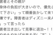 ディズニーでプーさんを待ってたカップル　「障害者ディズニー来んな」と罵倒し泣かせる→ツイート自慢