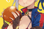 【FGO】アメリカンハンバーグを食べる武蔵ちゃん！！　デカいな