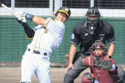 阪神ドラ１・佐藤輝　実戦４戦連続安打　井上二塁打で好機拡大、原口逆転適時打