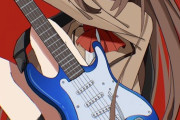 【まほよ】ギターを持った青子イラスト！！　青のストラト似合ってます！