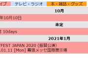 BABYMETAL 2020年7月のスケジュール