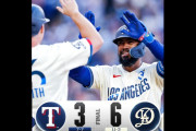 ドジャースがレンジャーズに6対3で勝利して連勝　両チームのファンの反応　【海外の反応】