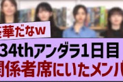 34thアンダラ1日目関係者席にいたメンバー【乃木坂46・乃木坂工事中・乃木坂配信中】
