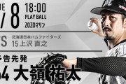 一軍試合実況　9月8日18:00～ ロッテ－日本ハム (先発 大嶺×上沢)