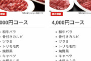 お前らこの焼肉屋のコースどう思う？