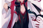【FGO】お母さまとお揃い衣装のトリ子イラスト！！　トリ子カラーのモルガン様衣装が似ってます！