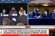 【動画】ＰＡ州公聴会：目撃者証言「とつぜん急増した票、バイデン６０万票、トランプ３２００票でした」→会場爆笑、州裁判官 選挙認証を停止