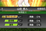 【プロスピA】最新版の山田に継承はできんわ…