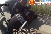 【米国】黒人警察官が黒人犯罪者の首を絞めて制圧→停職処分に