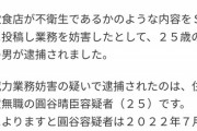 【悲報】大阪王将の「内部告発」をしたアニメアイコン、業務妨害で逮捕されてしまうｗｗｗｗｗｗ