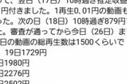 【朗報】aiueo700がyoutube収益を公表、1日3000円稼いで月収10万
