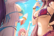【FGO】水着のスカディ様＆スカサハ師匠！！　二人の水着姿、美し過ぎる////////