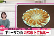 【悲報】餃子の街の浜松市さん、3位転落。浜松市民「これからは週に1回絶対食べる。倍食べる」