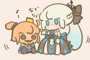 【FGO】かぼちゃぐだ達をなでなでするモルガン様！！　かぼちゃになっても愛してくれる！