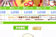 【ウマ娘】ワイ将、40戦●勝という驚異的な勝率でA決勝進出。←「上には上がいたｗｗｗ」