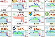 【悲報】仮想通貨さん､暴落してしまう