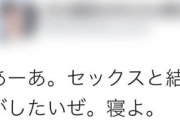 【何があった……】フェミ女性8年前のツイート「あーあセッ〇〇と結婚がしたいぜ。」