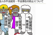 三重県がＨＰに掲載した「不法就労外国人」のイラストに議員が難癖「差別や偏見を煽る官製ヘイト」→三重県、イラスト削除→「なぜ削除したのか」