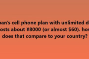 外国人「日本のスマホ料金は月8000円だけど世界と比べてどうなの？」