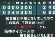 歓喜より「驚き」　阪神　まさかのタイミングでコールド勝ち　7回裏で終了