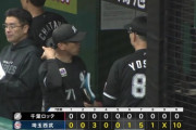 5月11日　西武１０－０ロッテ　投手陣が10失点と大炎上、藤岡が猛打賞と孤軍奮闘も3試合連続完封負け…