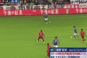 【GIF】ミャンマー戦での南野拓実のエリア内のドリブル突破シーン…